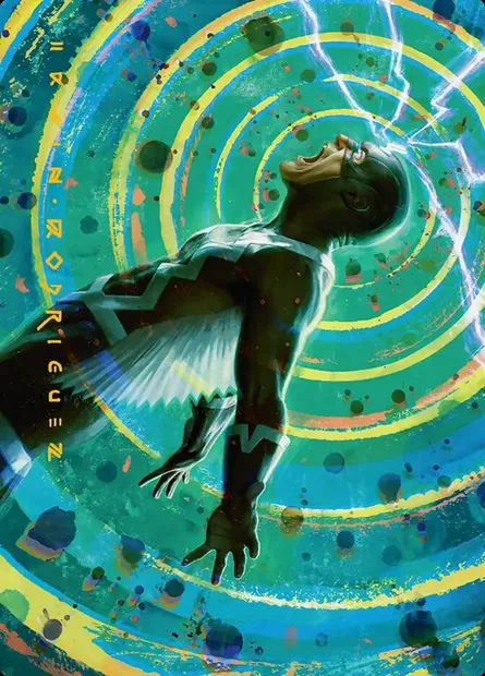 Black Bolt, Inhuman King // Black Bolt, Inhuman King, carte Magic AMSH 35 — extension Marvel Super Heroes Art Series