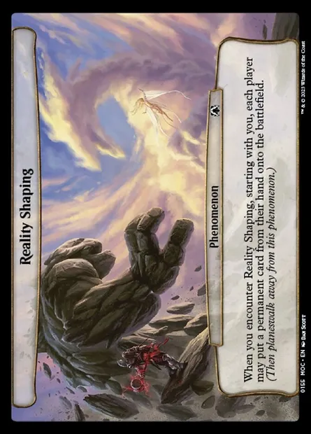 Reality Shaping, Magic card MOC 155 — March of the Machine Commander set