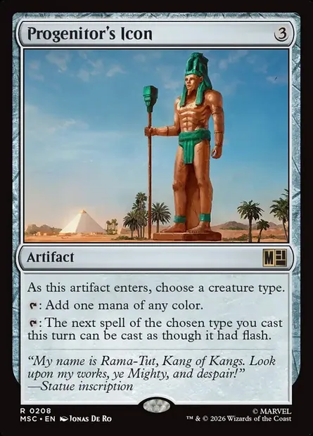 Progenitor's Icon, Magic card MSC 208 — Marvel Super Heroes Commander set