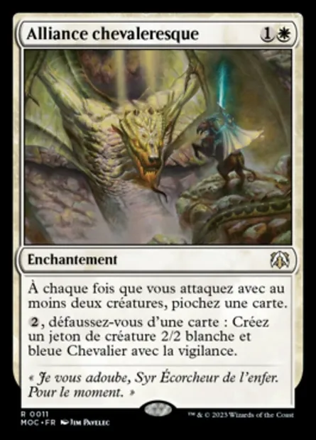 Alliance chevaleresque, carte Magic MOC 11 — extension March of the Machine Commander