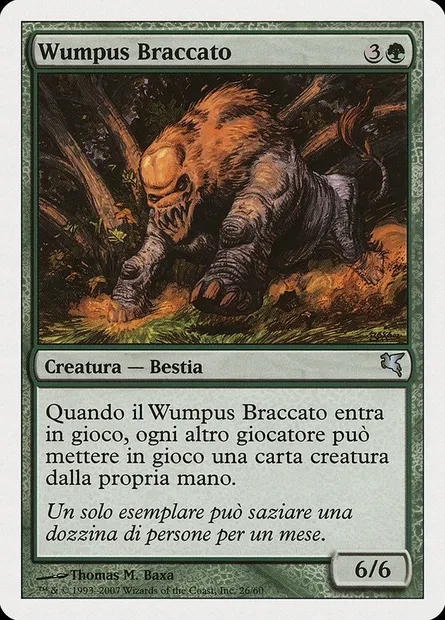 Hunted Wumpus, Magic card PSAL K26 — Salvat 2005 set