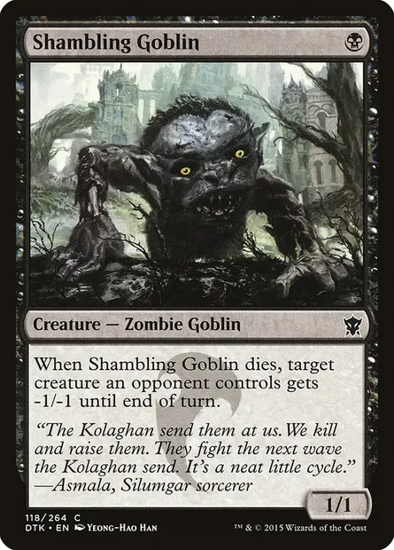 Shambling Goblin, Magic card DTK 118 — Dragons of Tarkir set