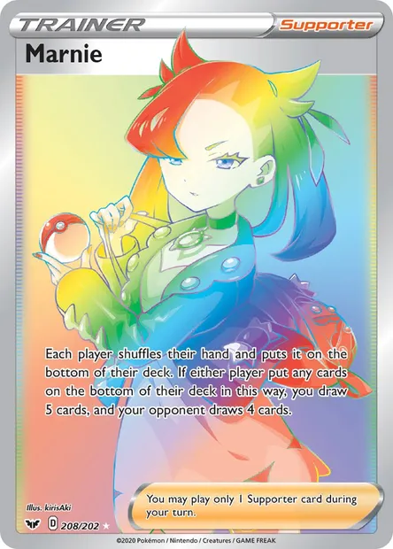Marnie, Pokémon card SSH 208 — Sword & Shield set