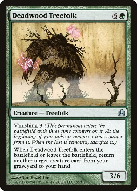 Deadwood Treefolk, Magic card CMD 150 — Commander 2011 set