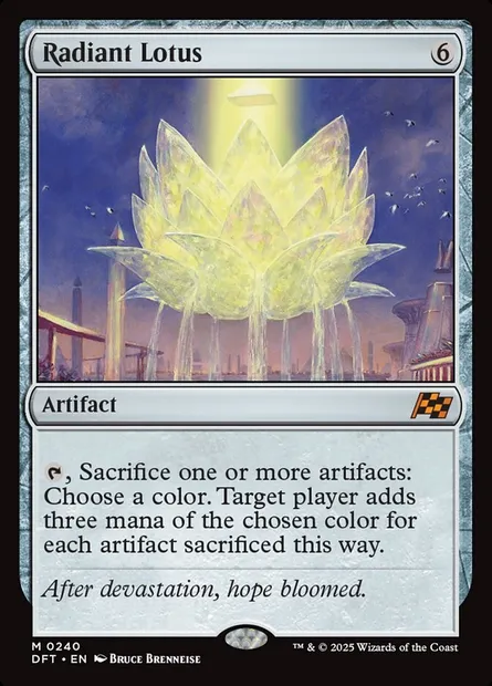 Radiant Lotus, Magic card DFT 240 — Aetherdrift set