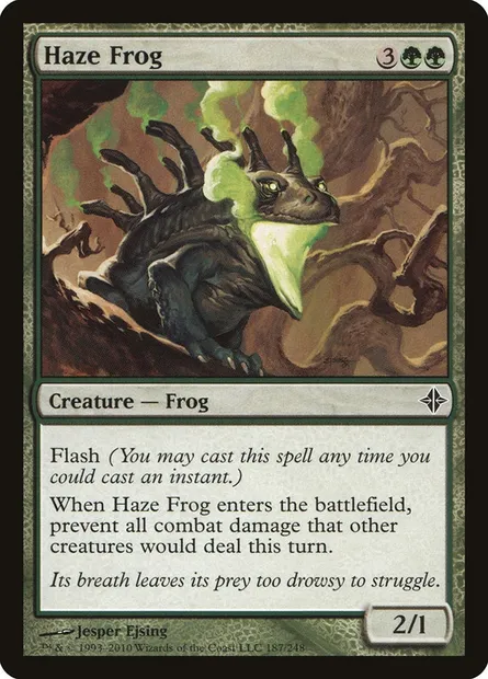 Haze Frog, Magic card ROE 187 — Rise of the Eldrazi set