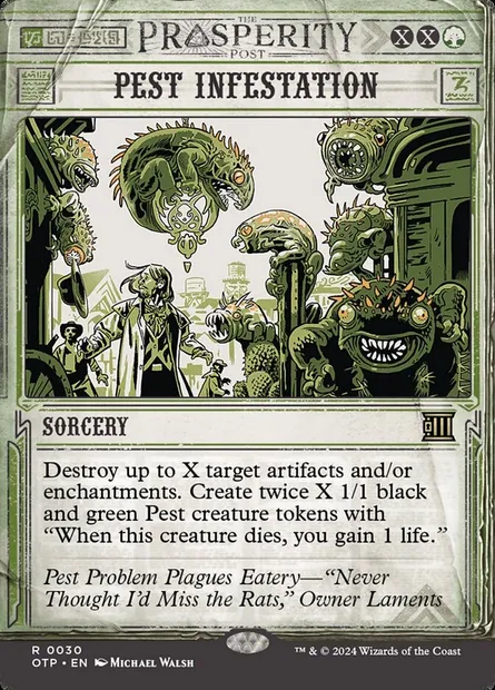 Pest Infestation, Magic card OTP 30 — Breaking News set