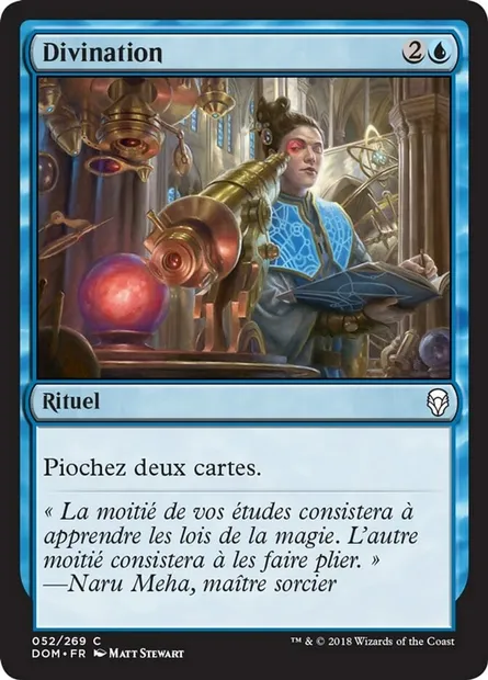 Divination, carte Magic DOM 52 — extension Dominaria