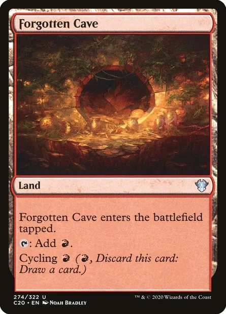 Forgotten Cave, Magic card C20 274 — Commander 2020 set