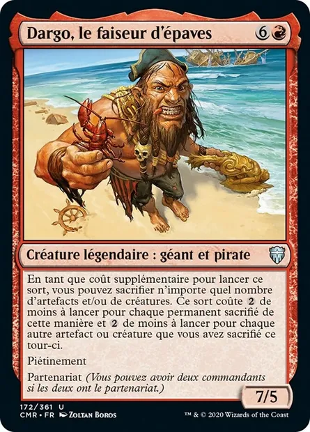 Dargo, le faiseur d'épaves, carte Magic CMR 172 — extension Commander Legends