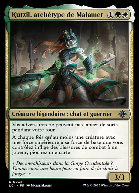 Kutzil, archétype de Malamet, carte Magic LCI 232 — extension The Lost Caverns of Ixalan