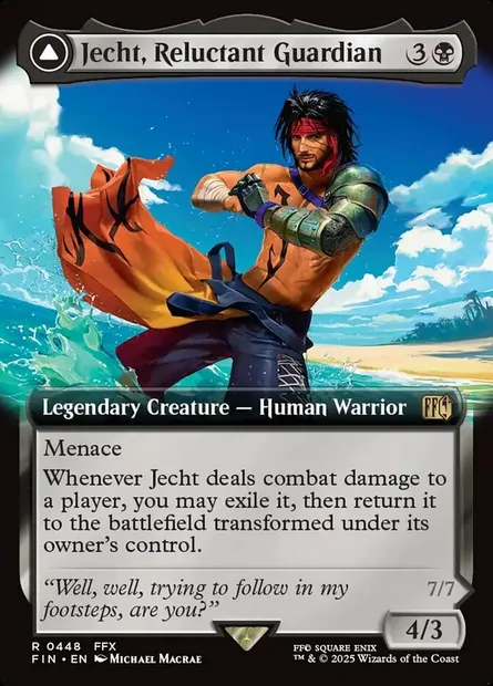 Jecht, Reluctant Guardian // Braska's Final Aeon, Magic card FIN 448 — Final Fantasy set