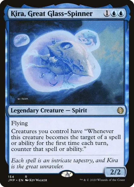 Kira, Great Glass-Spinner, Magic card JMP 154 — Jumpstart set