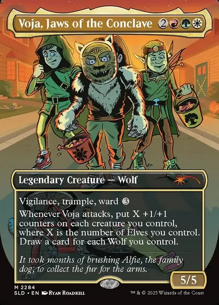 Voja, mâchoires du Conclave, carte Magic SLD 2284 — extension Secret Lair Drop