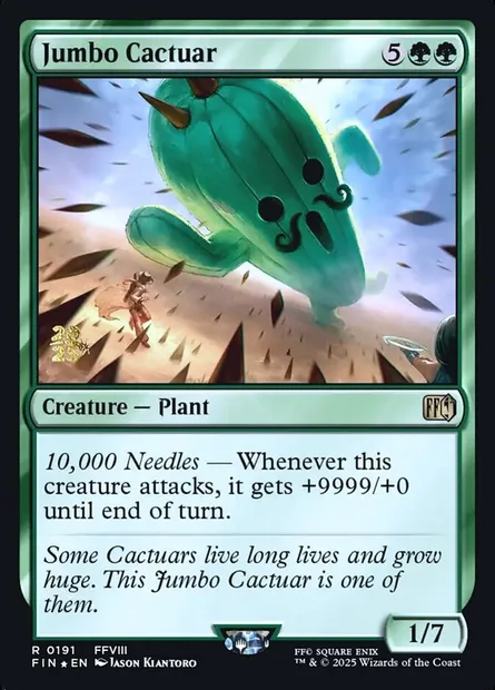 Jumbo Cactuar, Magic card PFIN 191s — Final Fantasy Promos set