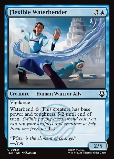 Flexible Waterbender, Magic card TLA 50 — Avatar: The Last Airbender set