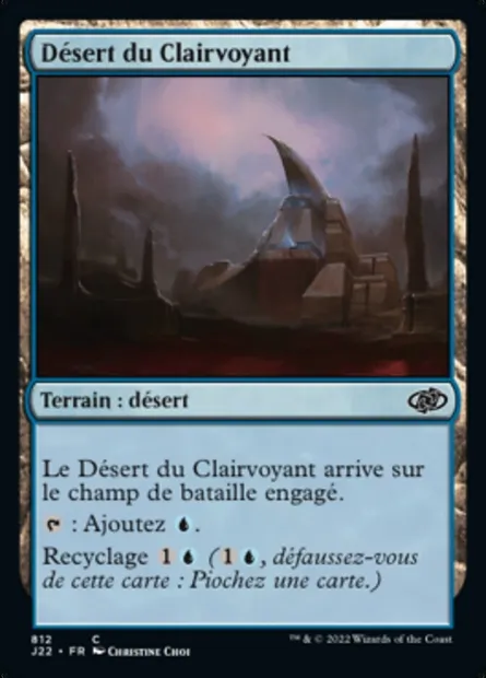 Désert du Clairvoyant, carte Magic J22 812 — extension Jumpstart 2022