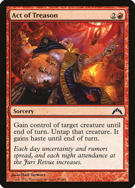 Act of Treason, Magic card GTC 85 — Gatecrash set