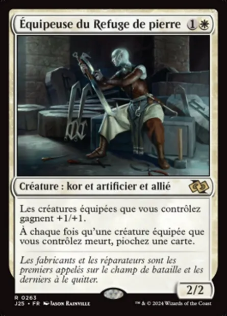 Équipeuse du Refuge de pierre, carte Magic J25 263 — extension Foundations Jumpstart