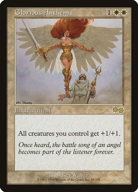 Glorious Anthem, Magic card USG 15 — Urza's Saga set