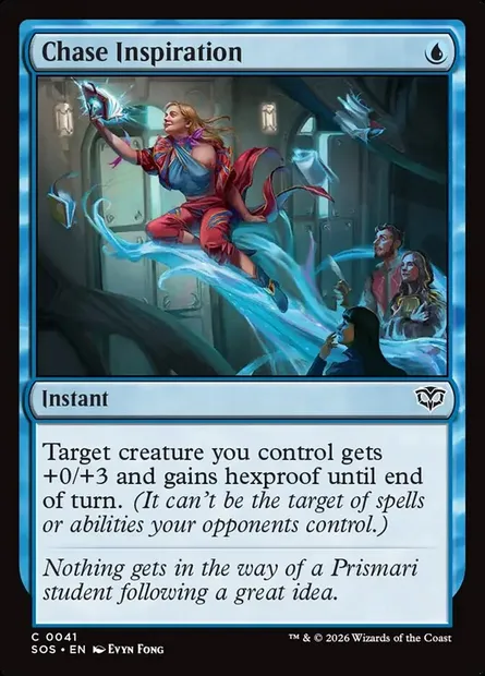 Chase Inspiration, Magic card SOS 41 — Secrets of Strixhaven set