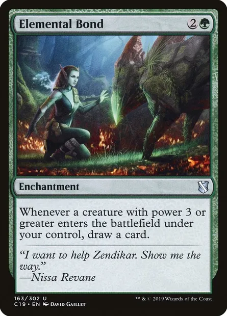 Elemental Bond, Magic card C19 163 — Commander 2019 set