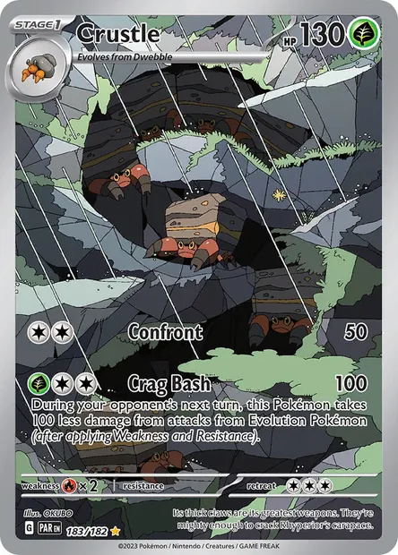 Crustle, Pokémon card PAR 183 — Paradox Rift set