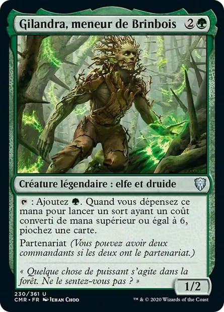 Gilandra, meneur de Brinbois, carte Magic CMR 230 — extension Commander Legends