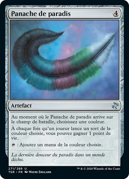 Panache de paradis, carte Magic TSR 271 — extension Spirale Temporelle Remastered