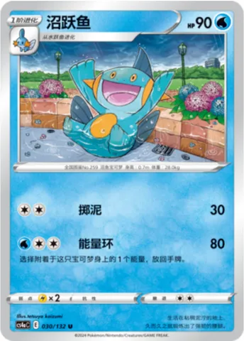 Marshtomp, Pokémon card CS4aC 030 — Nine Colors Gathering - Friends set
