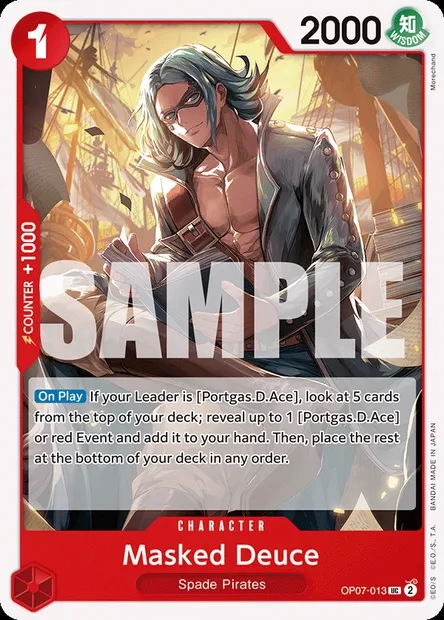 Masked Deuce, carte One Piece OP07-013 — extension 500 YEARS IN THE FUTURE