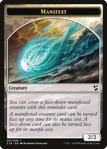 Manifest, carte Magic TC18 1 — extension Commander 2018 Tokens