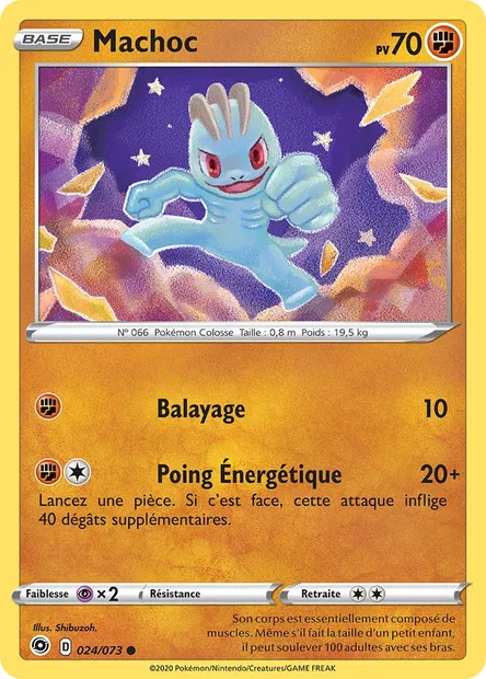 Machoc, carte Pokémon CPA 24 — extension La Voie du Maître