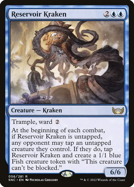 Reservoir Kraken, Magic card SNC 56 — Streets of New Capenna set
