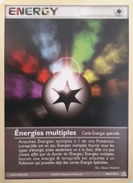 Énergies multiples, carte Pokémon HP 96 — extension EX Fantômes Holon