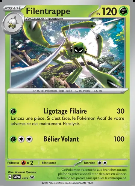 Filentrappe, carte Pokémon PR-SV 009 — extension SVP Black Star Promos