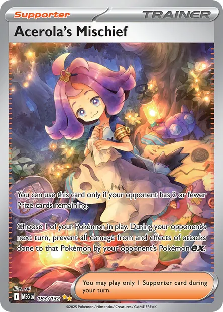 Acerola's Mischief, Pokémon card MEG 183 — Mega Evolution set