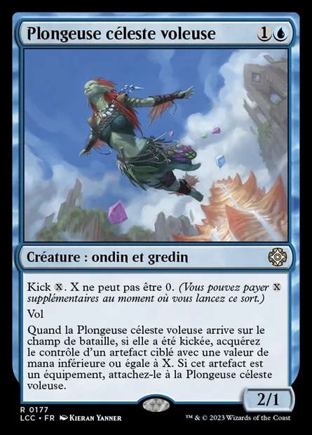 Plongeuse céleste voleuse, carte Magic LCC 177 — extension The Lost Caverns of Ixalan Commander