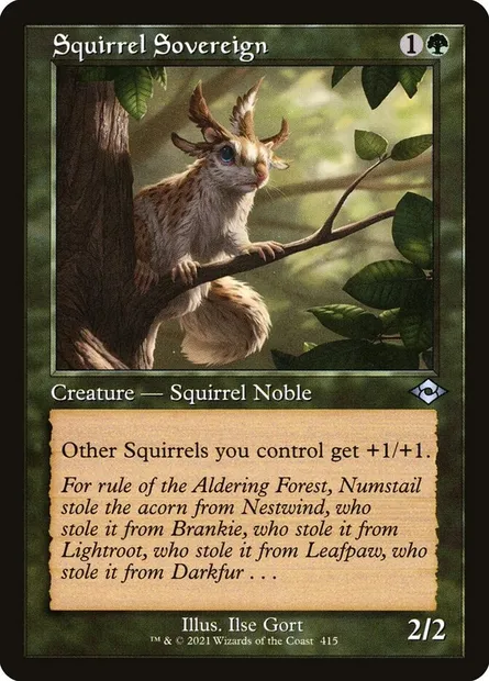 Squirrel Sovereign, Magic card MH2 415 — Modern Horizons 2 set