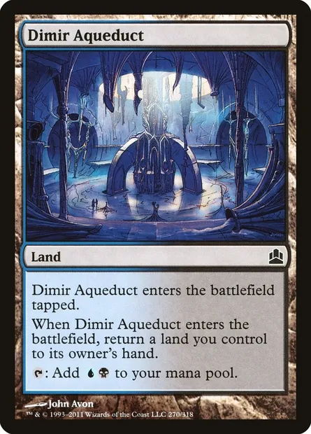 Dimir Aqueduct, Magic card CMD 270 — Commander 2011 set