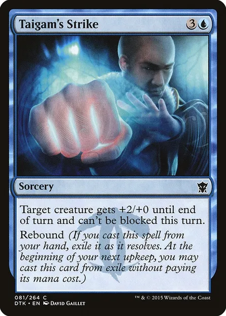 Taigam's Strike, Magic card DTK 81 — Dragons of Tarkir set