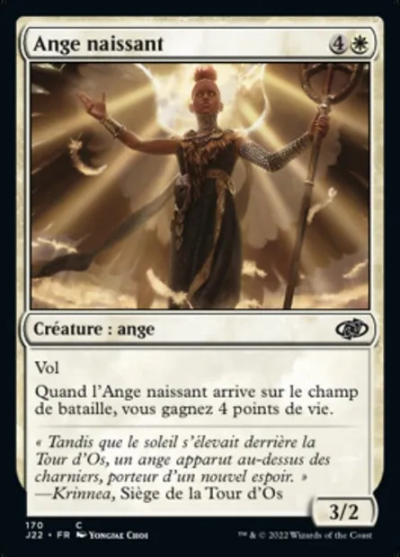 Ange naissant, carte Magic J22 170 — extension Jumpstart 2022