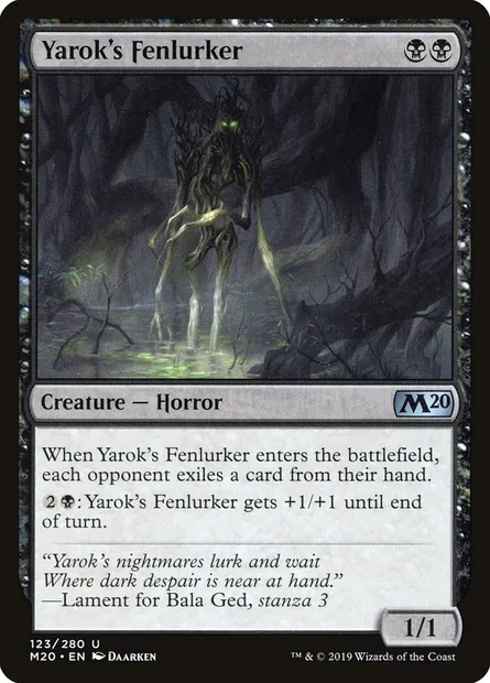 Yarok's Fenlurker, Magic card M20 123 — Core Set 2020 set