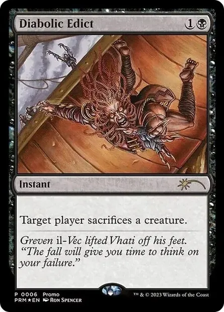 Diabolic Edict, Magic card PMEI 2024-5 — Media and Collaboration Promos set