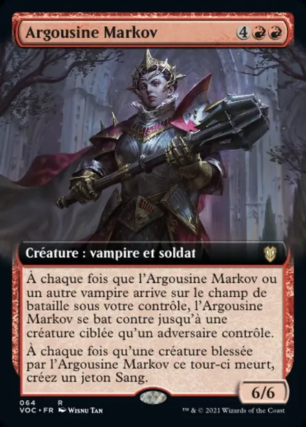 Argousine Markov, carte Magic VOC 64 — extension Crimson Vow Commander