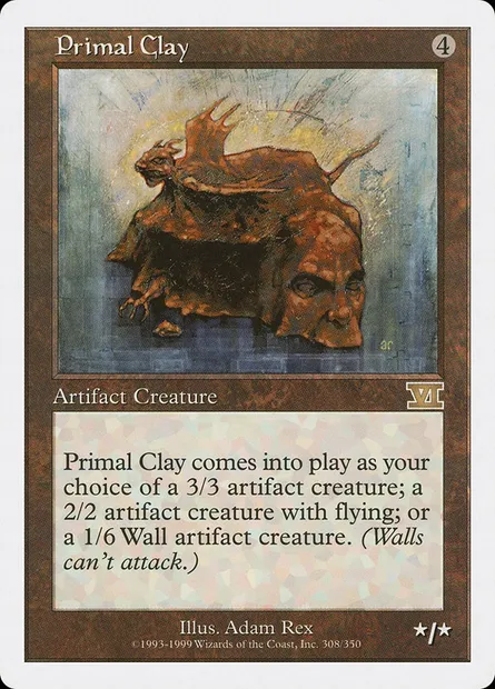 Primal Clay, Magic card 6ED 308 — Classic Sixth Edition set