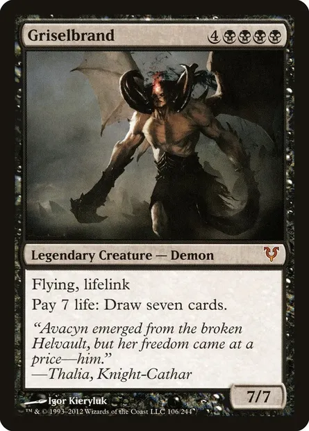 Griselbrand, Magic card AVR 106 — Avacyn Restored set