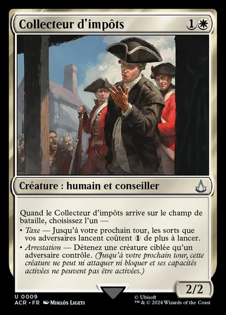 Collecteur d'impôts, carte Magic ACR 9 — extension Assassin's Creed