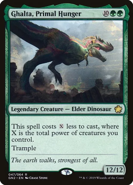 Ghalta, Primal Hunger, Magic card GN2 47 — Game Night 2019 set