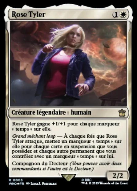 Rose Tyler, carte Magic WHO 5 — extension Doctor Who